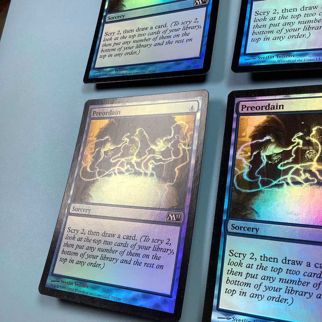 定業/Preordain  M11英語foil 4枚セット