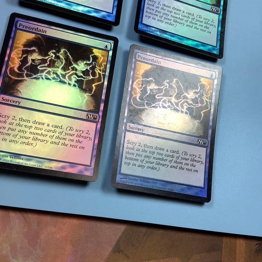 定業/Preordain  M11英語foil 4枚セット