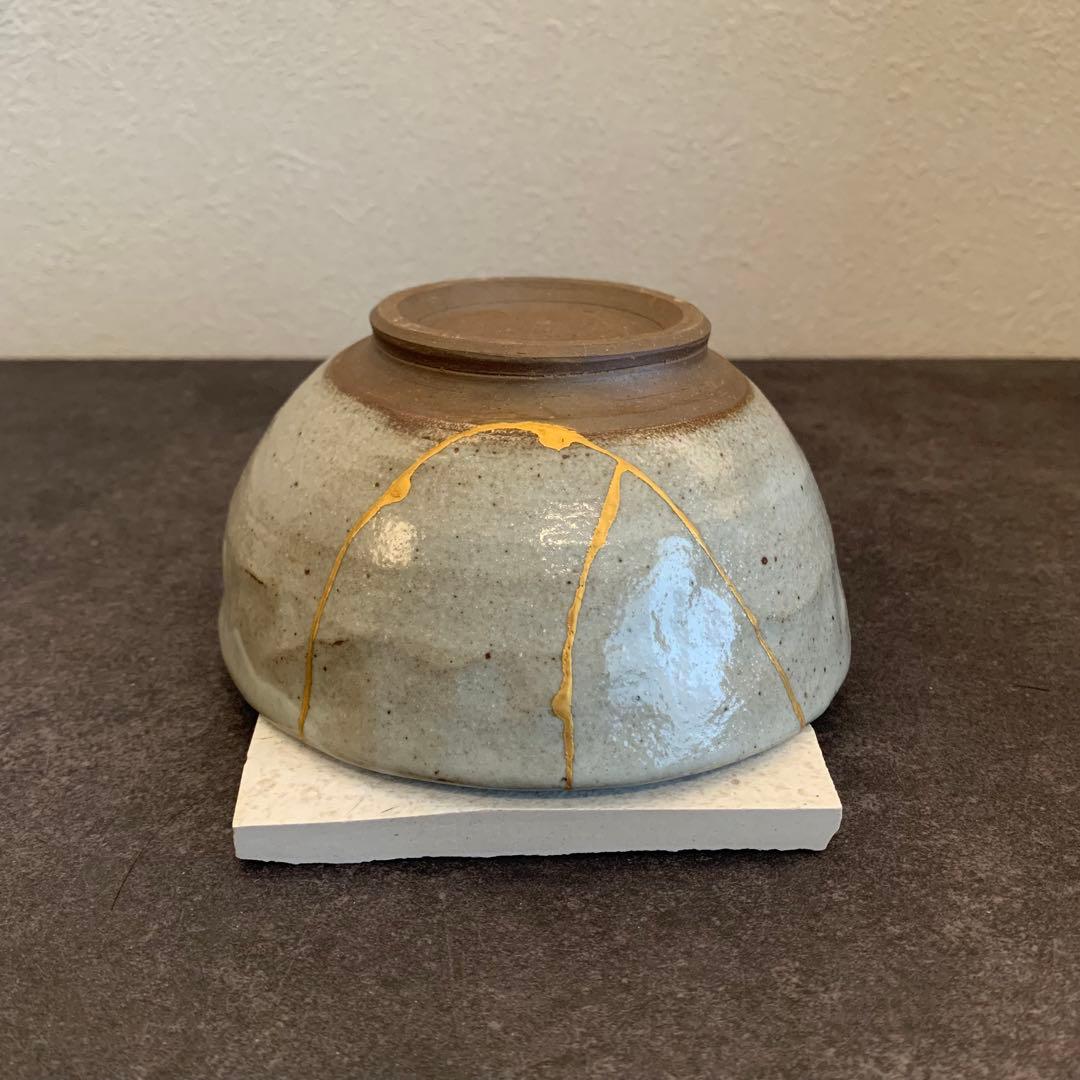 金継ぎ済み　抹茶茶碗-1