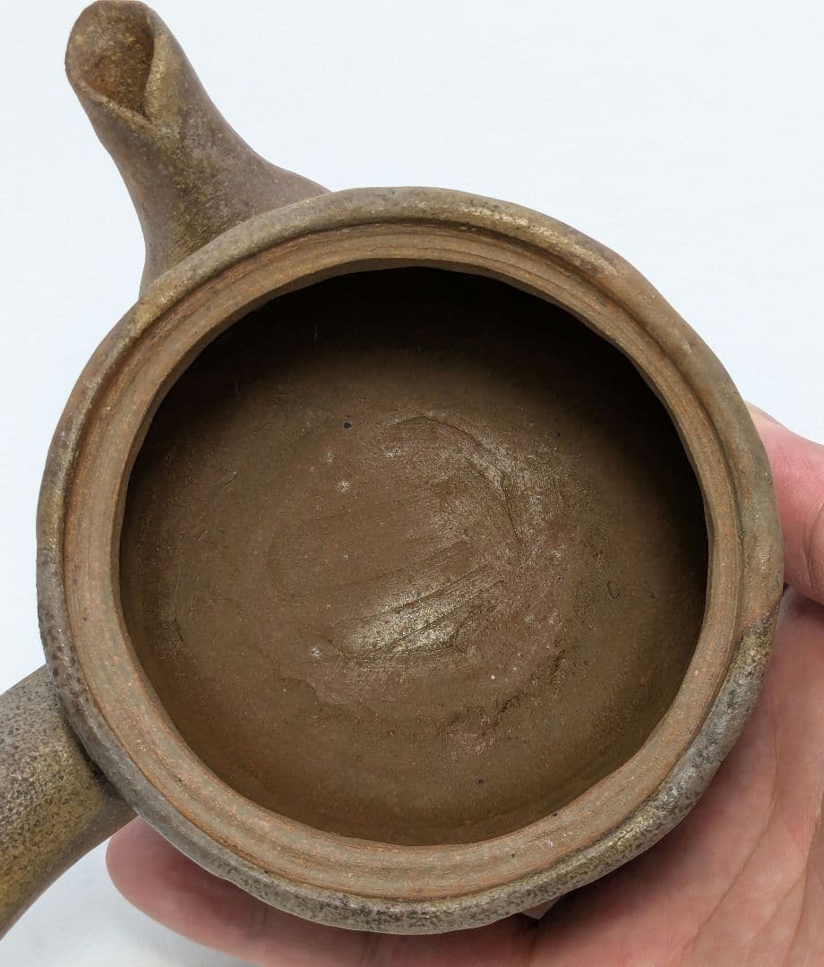 木村春芳 備前焼 手造急須 用心箱 貝摘み 煎茶器 煎茶道具 食器 たたら作り