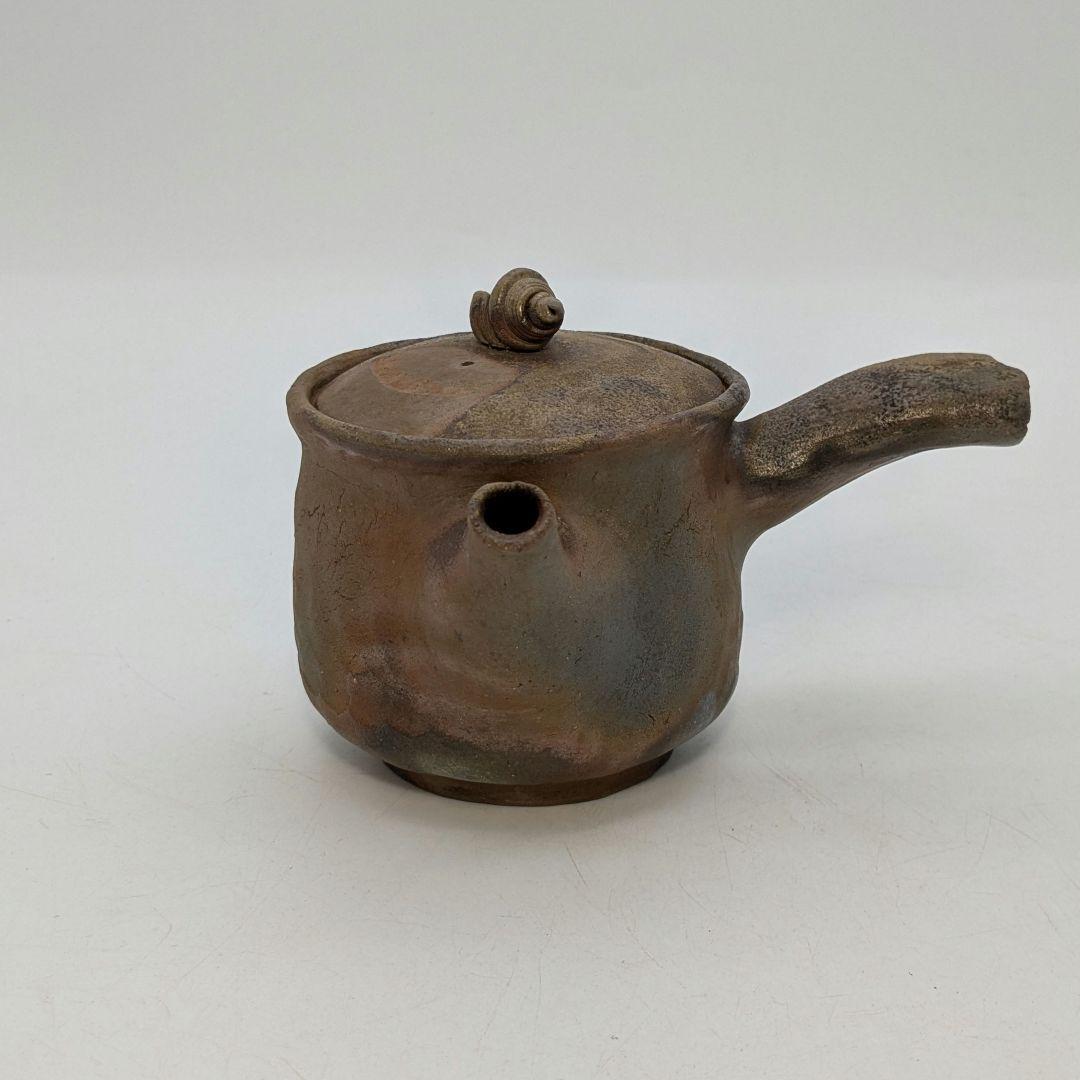 木村春芳 備前焼 手造急須 用心箱 貝摘み 煎茶器 煎茶道具 食器 たたら作り