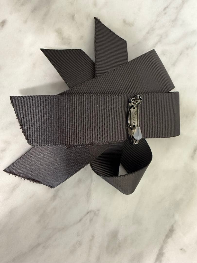 美品★FOXEY/フォクシー ブローチ リボンワルツ ラインストーン