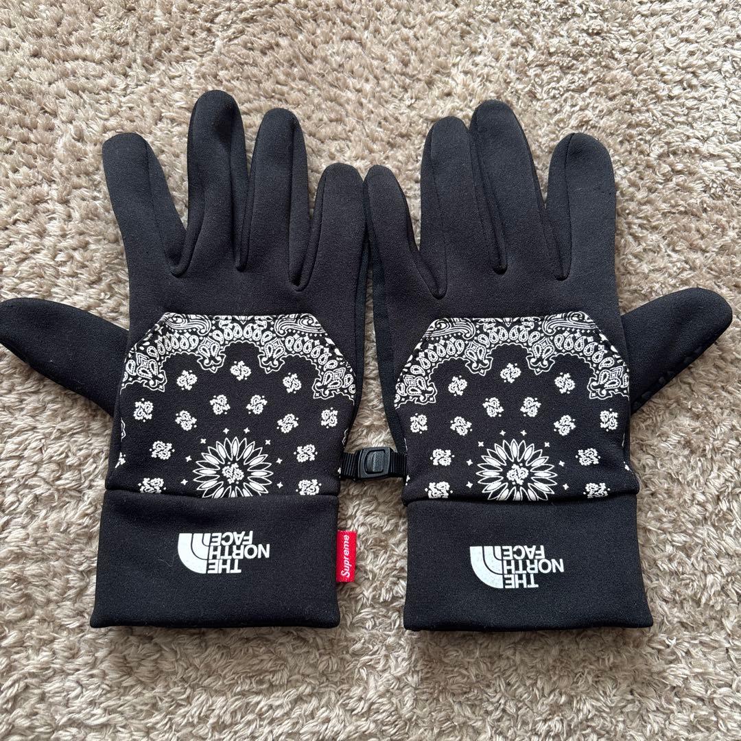 【ｋｊ⭐︎ 】　supreme THE NORTH FACE バンダナ　手袋