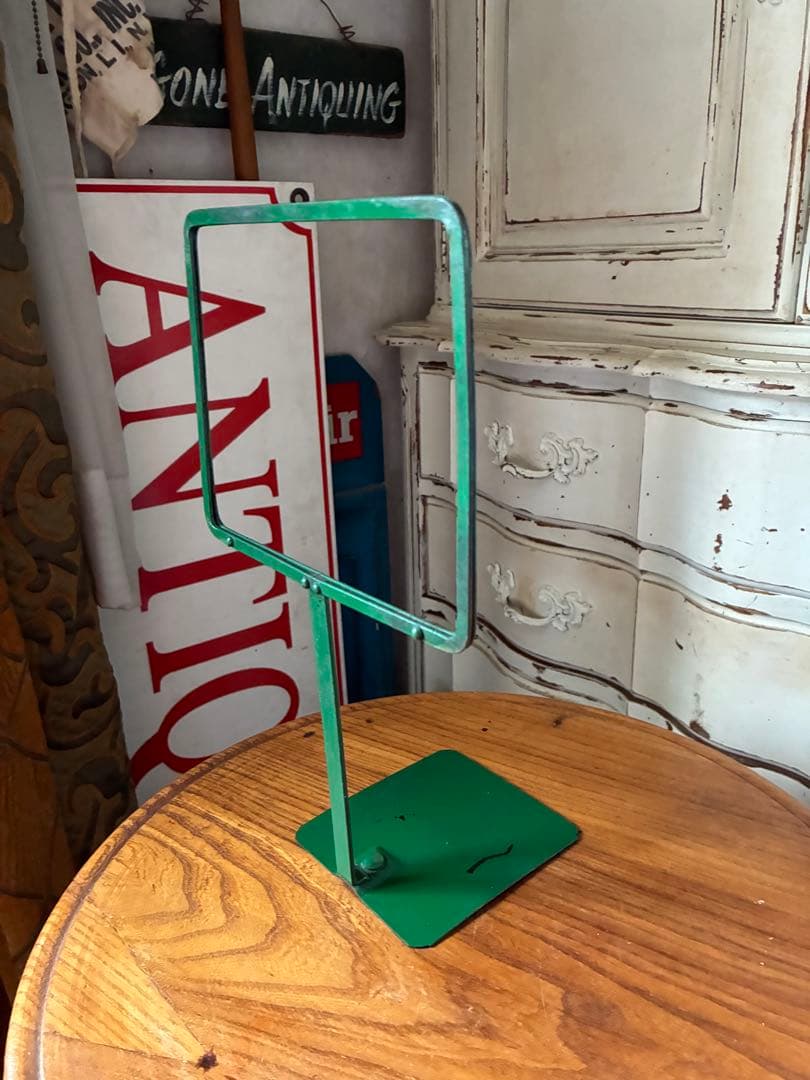 フランス　アンティーク　メタル　ディスプレイ　フォト　ポップ　スタンド　写真立て