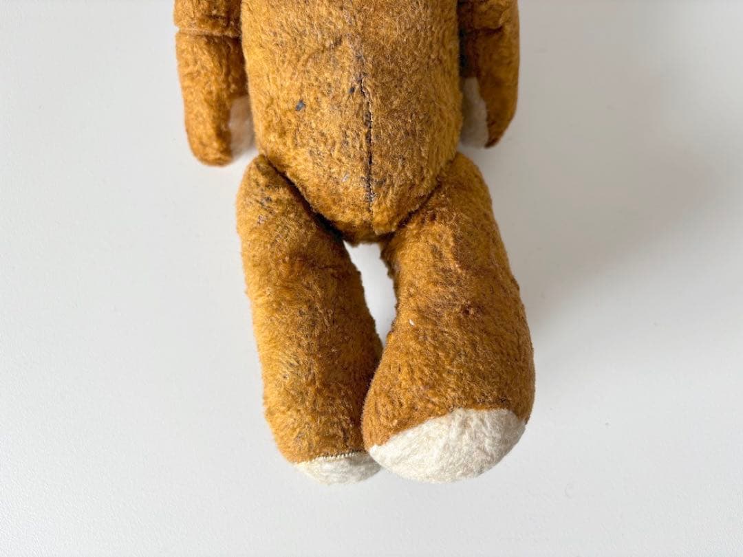 【フランス】素朴なアンティークテディベア / キャラメル色
