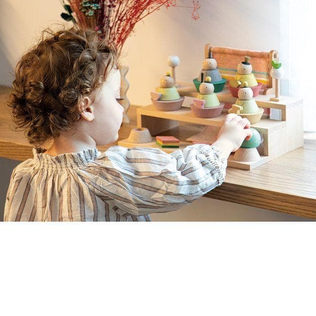 値引有！即納●送料込●新品♪Puca(プーカ)のひな人形 木製 組み木 お雛様●