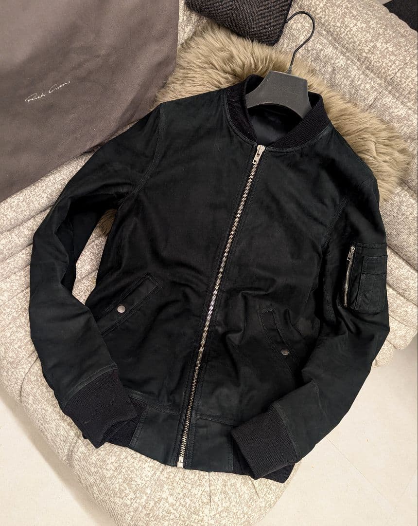 m*u様 稀少モデル　F/W 14　リック・オウエンス　カーフヌバック&カシミア