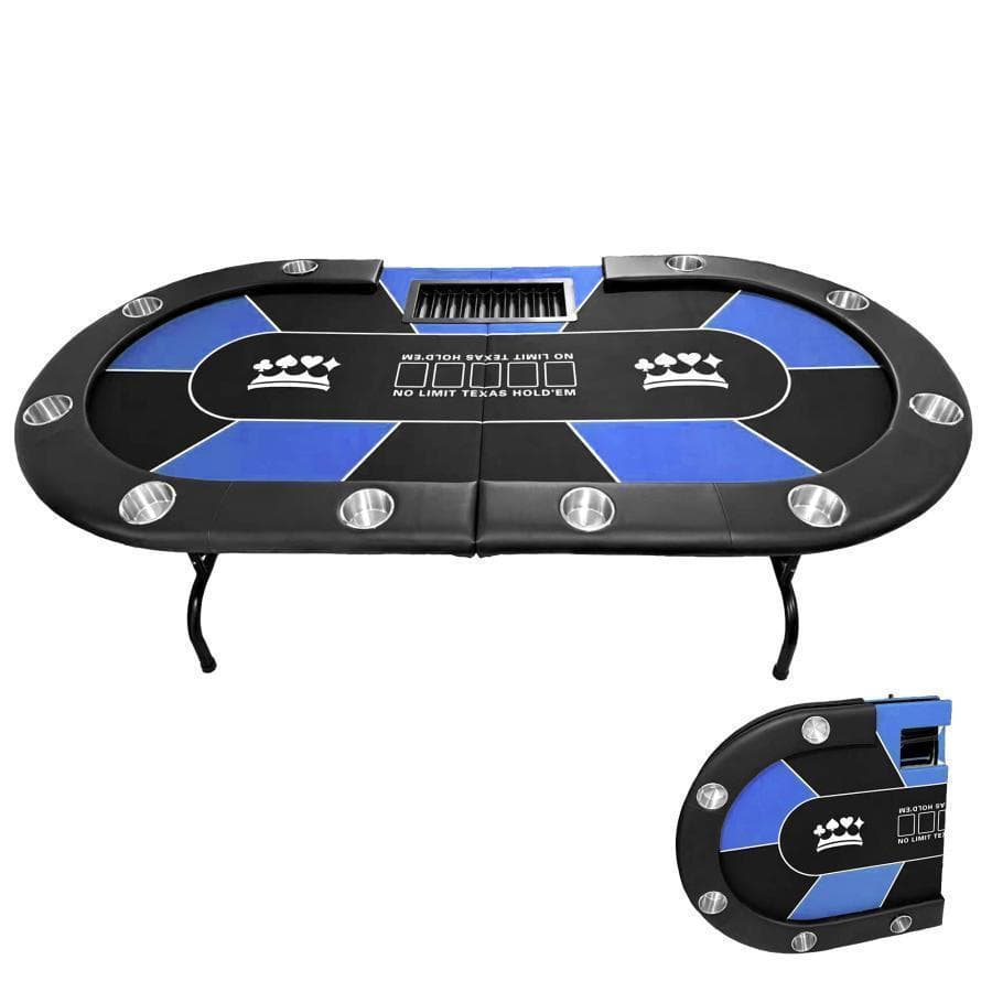 2653新品*ポーカーテーブル10人対応カジノ チップラック ドリンクホルダー黒