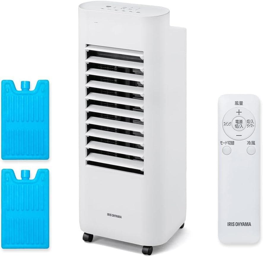 【送料無料】アイリスオーヤマ 冷風機 リモコン付 大容量タンク キャスター付き