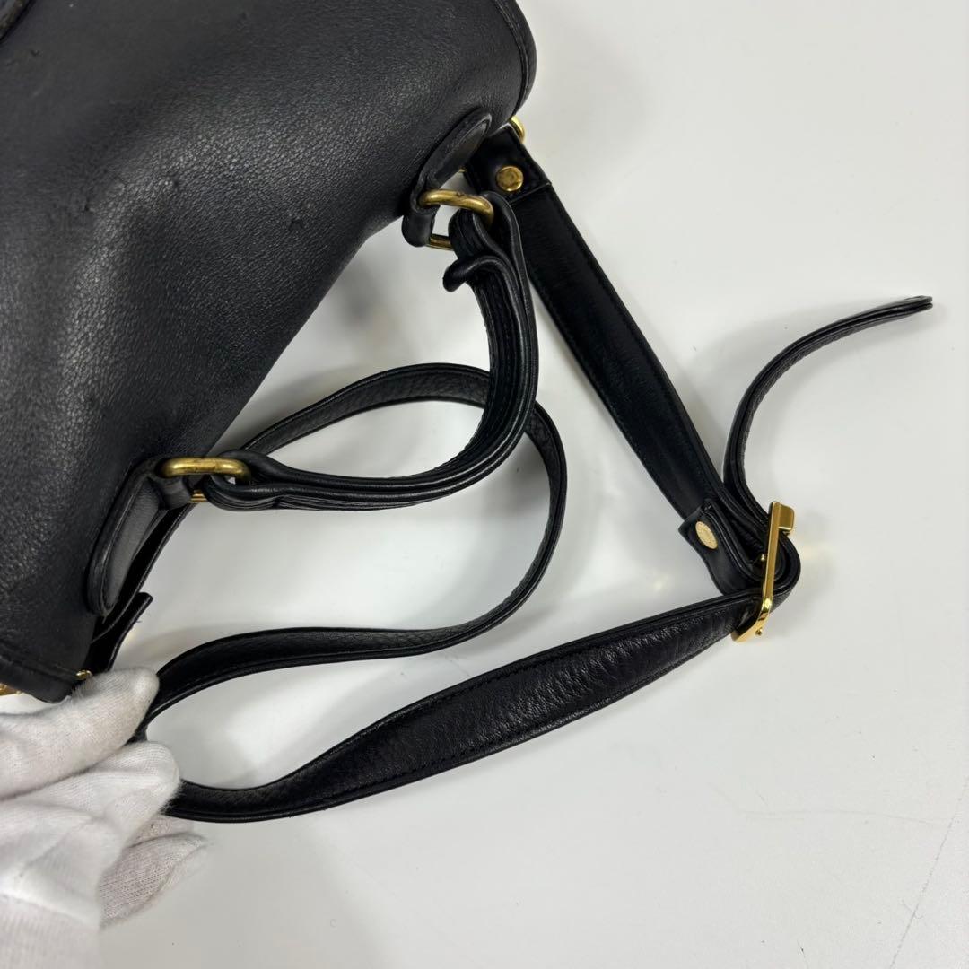 超希少！オールドコーチ　2way　ショルダーバッグ　黒　アメリカ製　ステーション