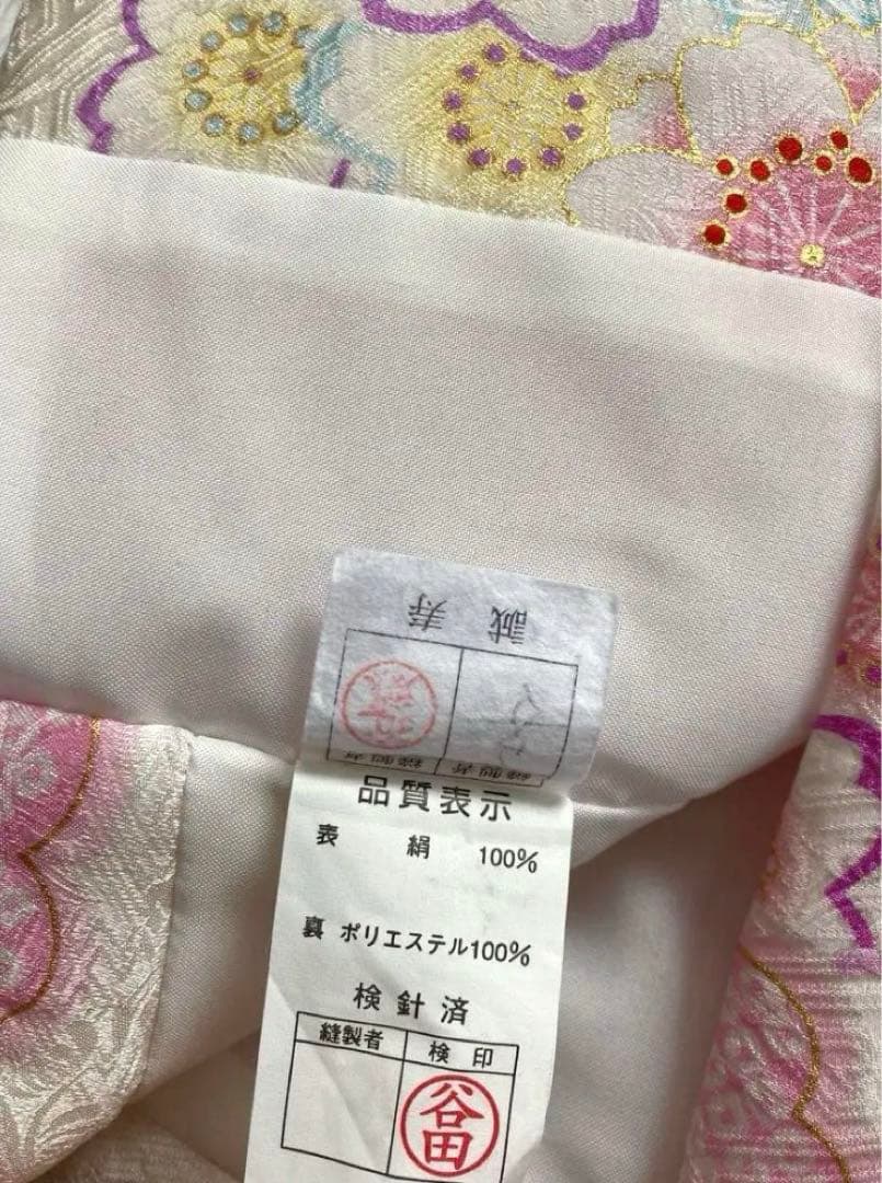 専用　七五三　正絹　被布　日本製　バック　草履　千歳飴袋　4点セット　少々訳あり