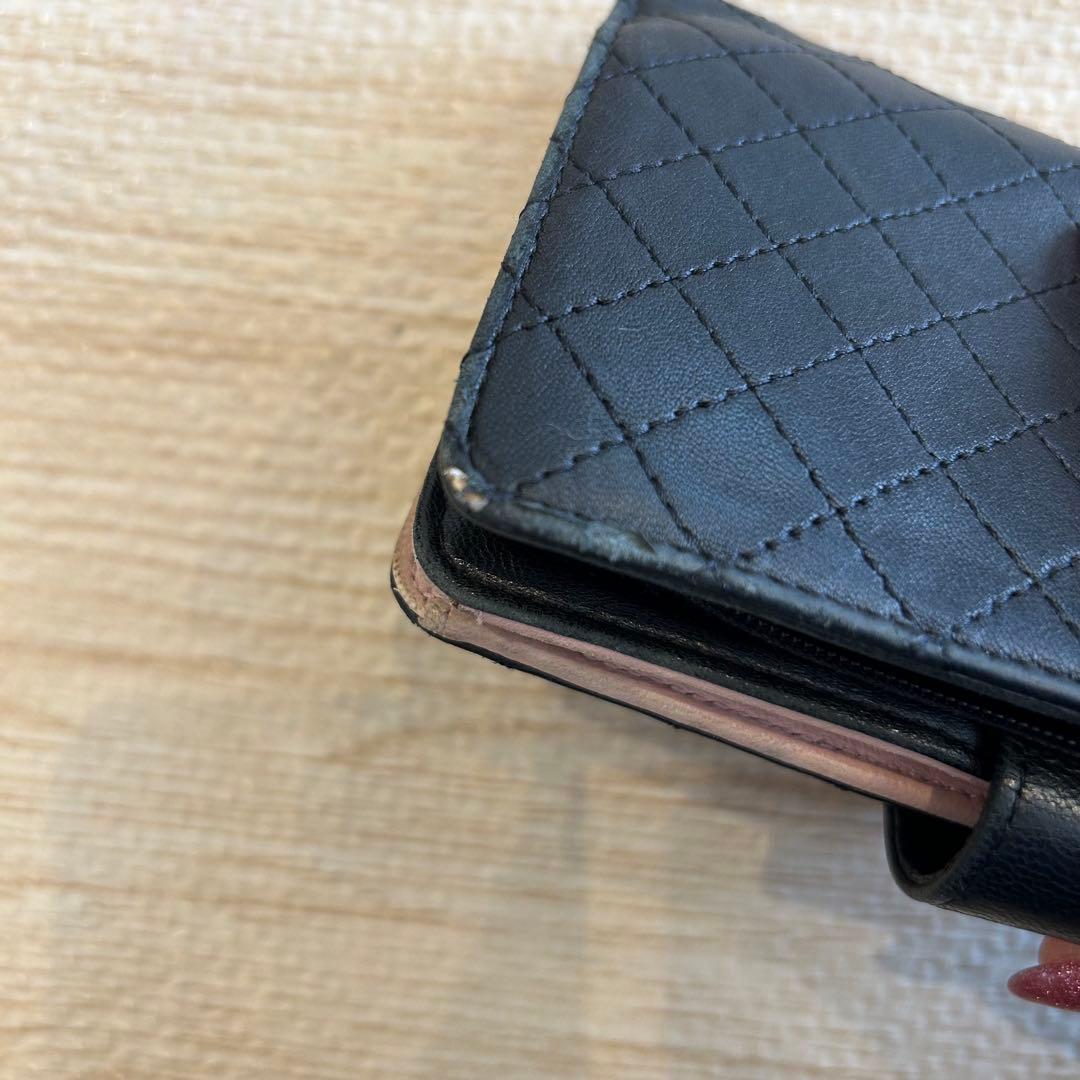 CHANEL財布 ラムスキン ジャンク品