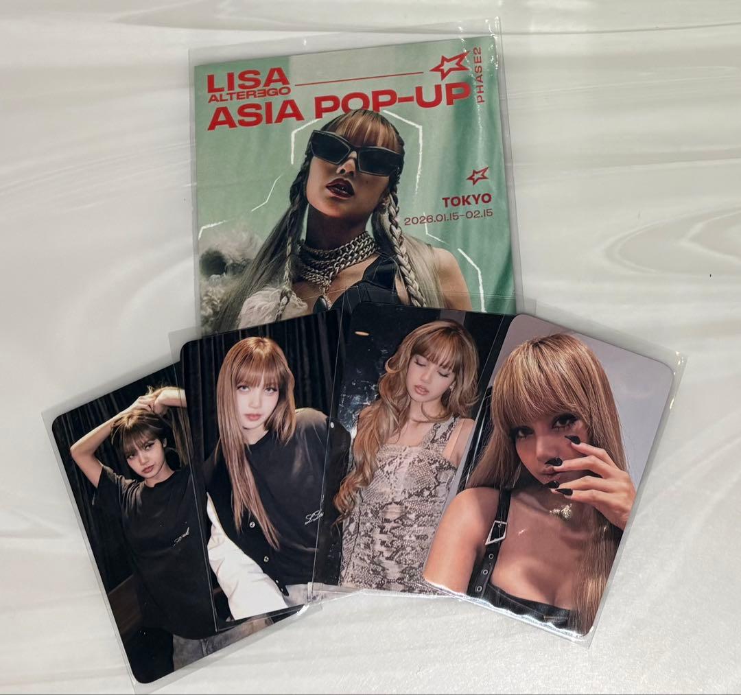 LiSA ポップアップ 購入特典 5点セット フォトカード BLACKPINK