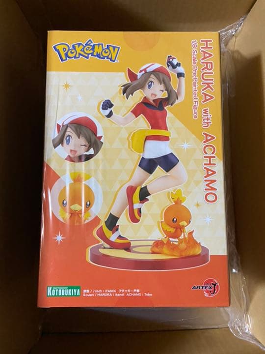 【新品未開封】限定色紙付き　ハルカ　with　アチャモ　コトブキヤ ポケモン