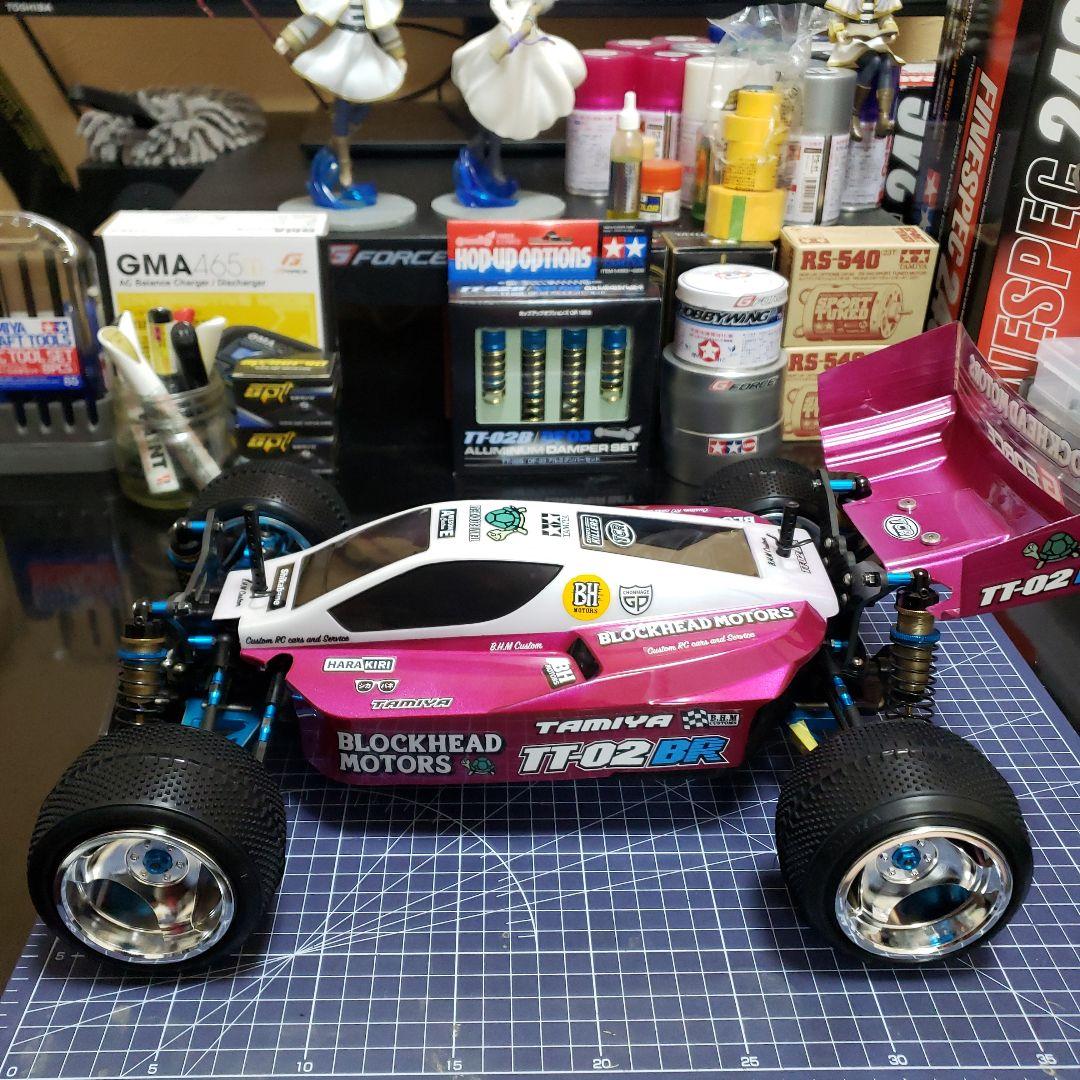 タミヤ TT-02BR フルオプション ハイエンド 4WD ピンク プロポセット