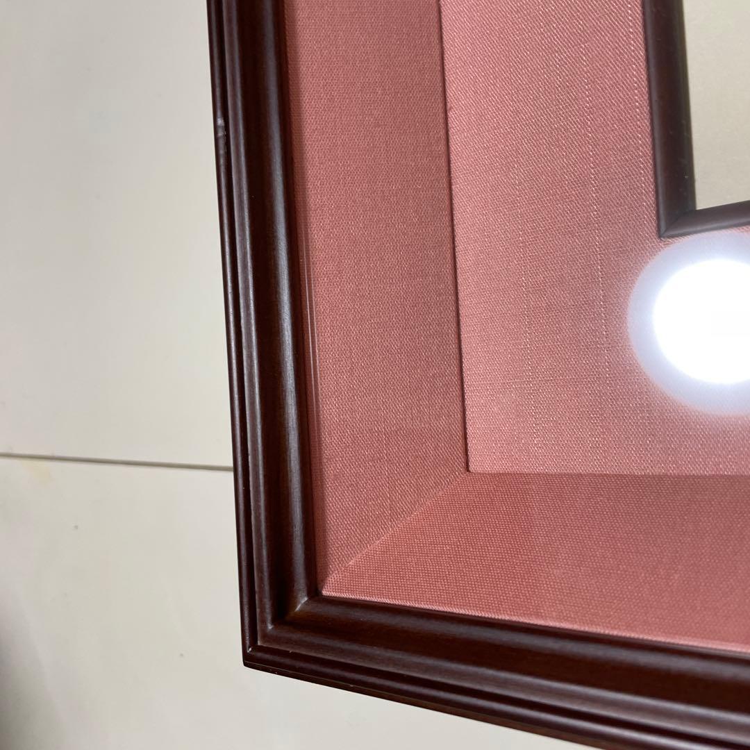 社中展　作品展に‼️ ブラウン木製フレーム 書道　絵手紙　幅5㎝　新品　未使用品