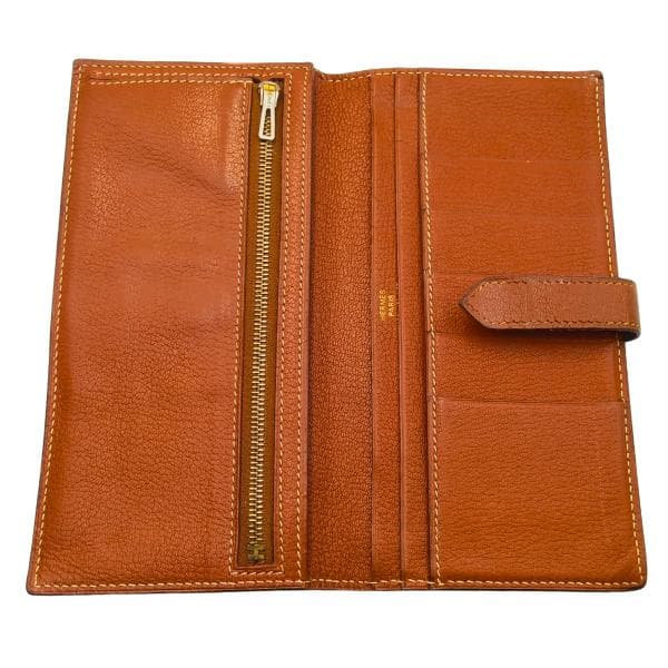 エルメス ベアン 長財布 二つ折り Hロゴ レザー 0056