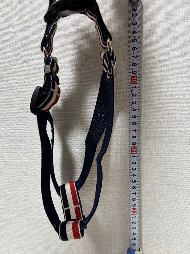 【THOM BROWNE】ドックハーネス 犬用 ペット用品 トリコロール S