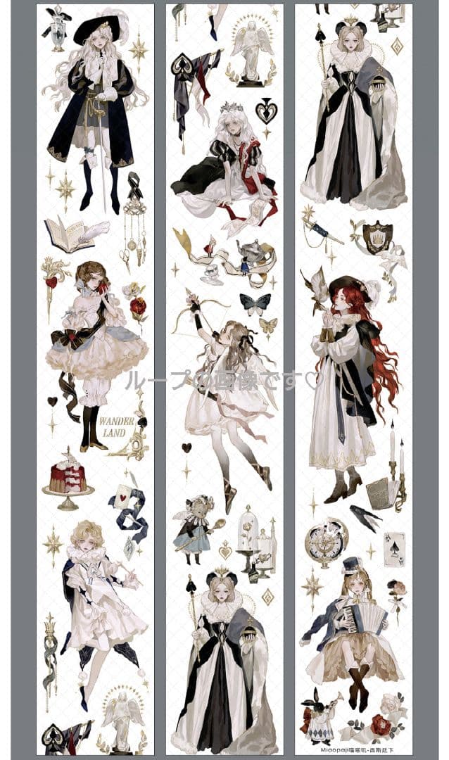 ✩再販✩J412＃西斯廷下(PET)喵啪叽切り売り海外人物マステ女の子