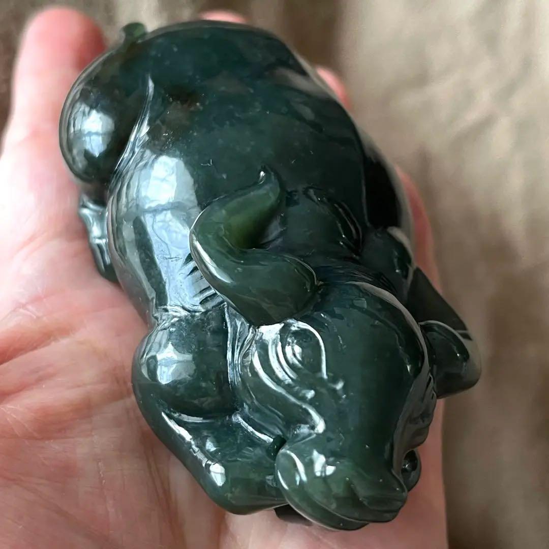 和田玉 ろうかん 青玉 藍青 古翡翠 彫刻 ネフライト 軟玉 アンティーク 希少