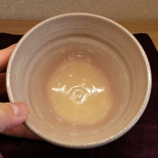 送料込【逢絢亭】茶道具 茶碗 砥部焼 刷毛目 山田白水 白水窯