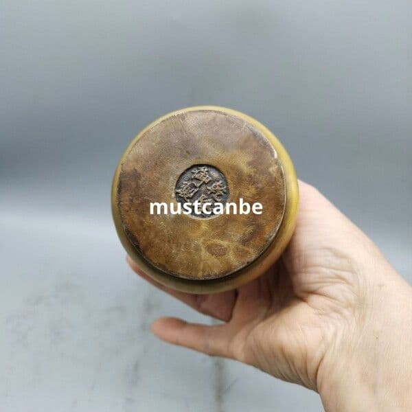 銅器 香筒 蓮華筆筒 香挿 仏堂 置物 工芸品