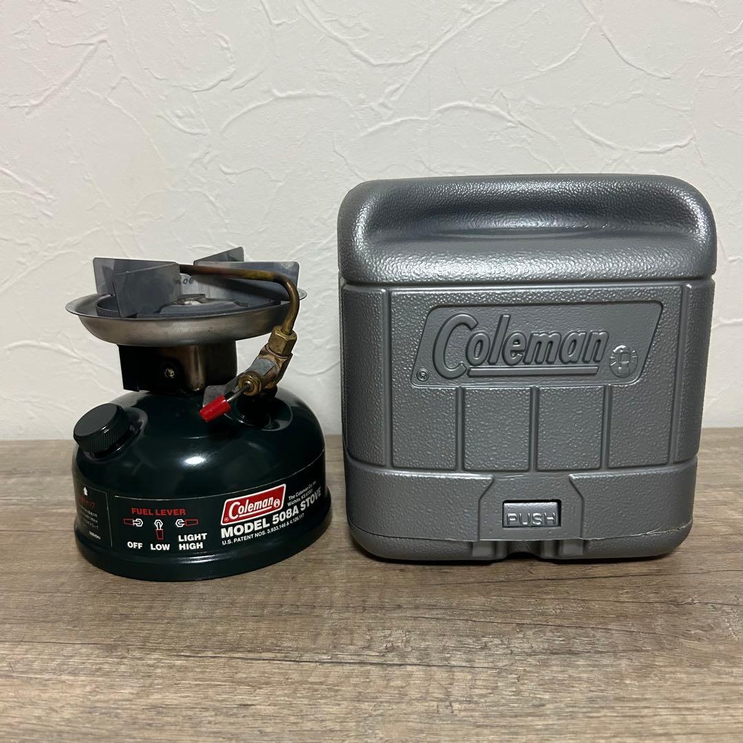 【美品】コールマン シングルバーナー 508A ストーブ　ケース付き