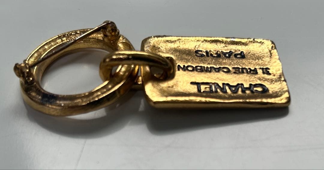 CHANEL 1133刻 カンボン プレート スイング ブローチ　　鑑定済み