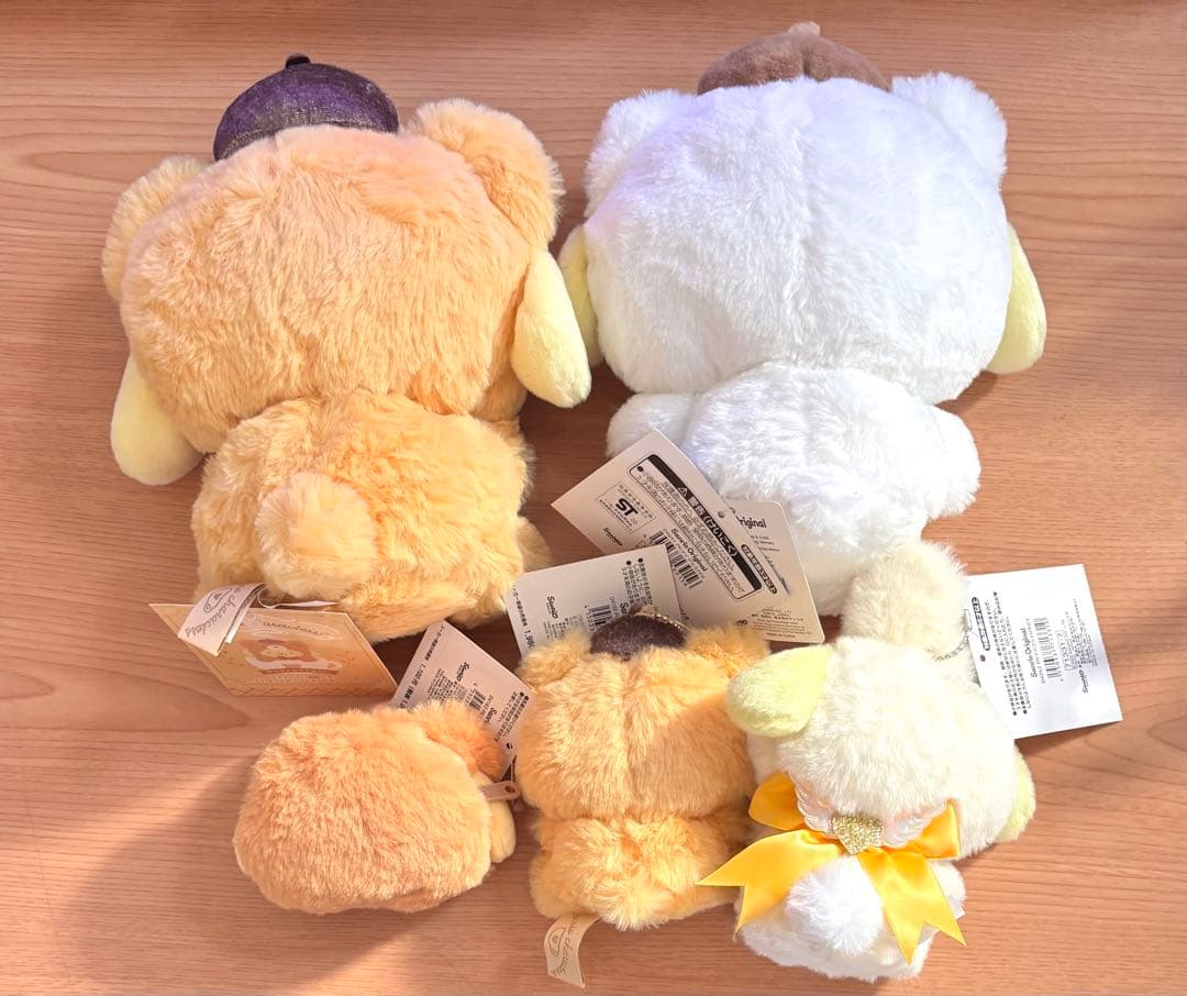 サンリオ ポムポムプリン ぬいぐるみ マスコットキーホルダー ミニポーチ