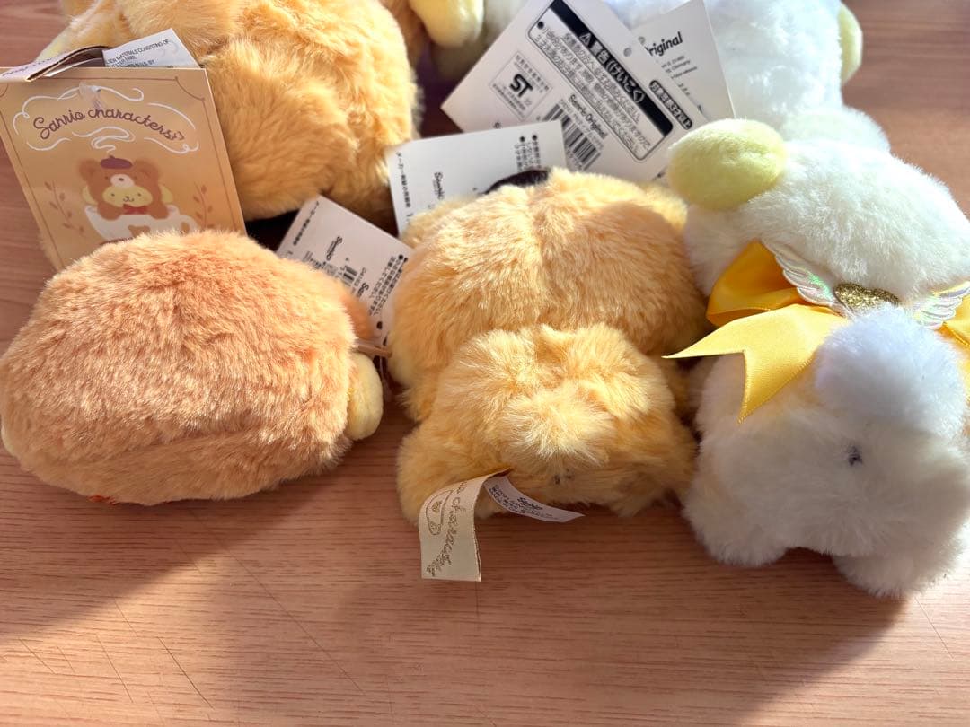 サンリオ ポムポムプリン ぬいぐるみ マスコットキーホルダー ミニポーチ