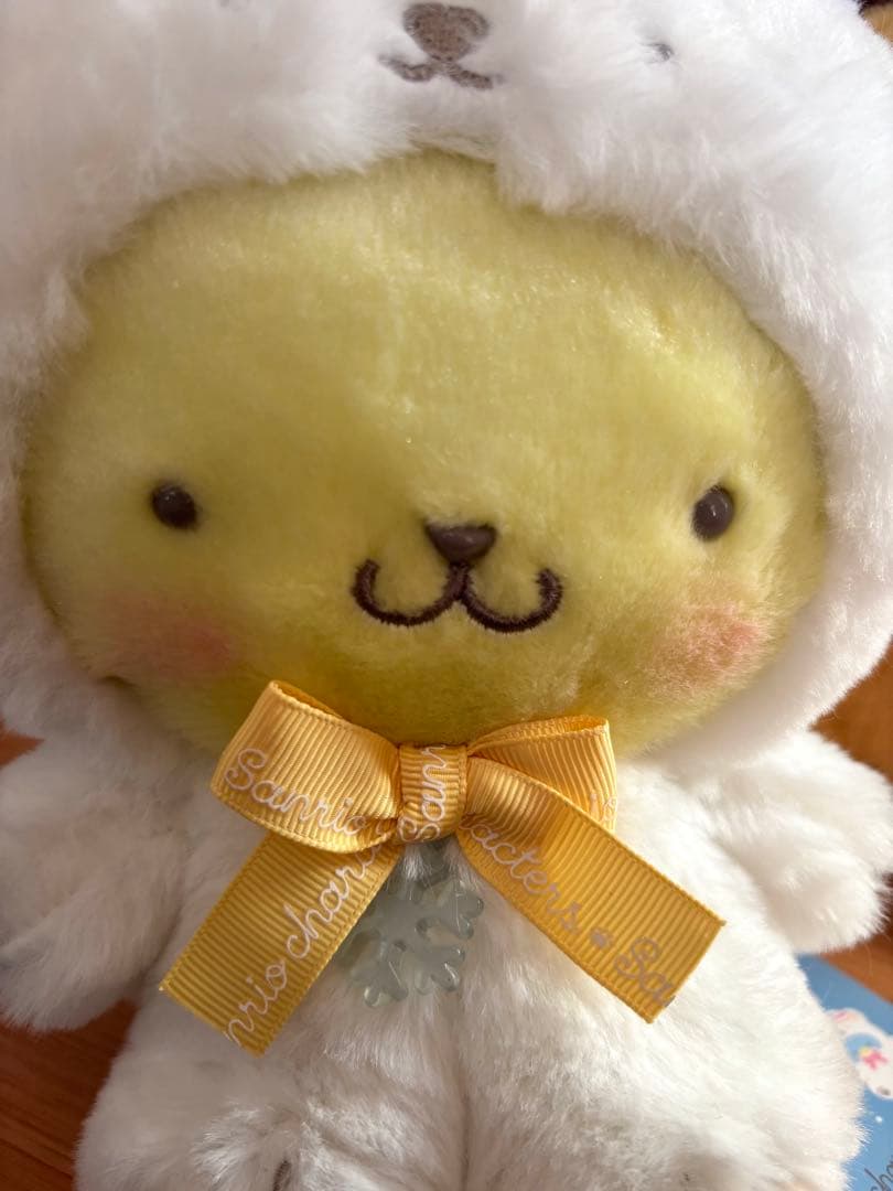 サンリオ ポムポムプリン ぬいぐるみ マスコットキーホルダー ミニポーチ