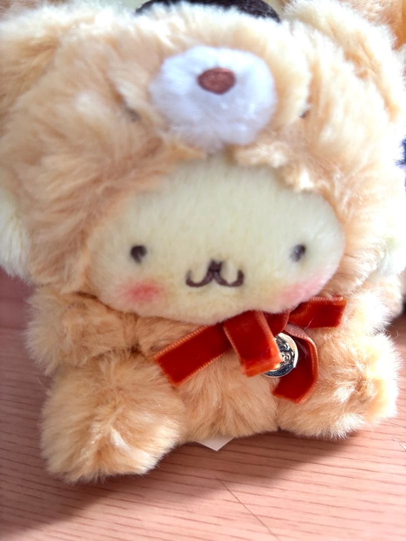 サンリオ ポムポムプリン ぬいぐるみ マスコットキーホルダー ミニポーチ