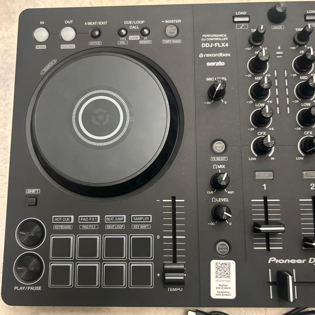 Pioneer DDJ-FLX4 DJコントローラー typeCケーブル付