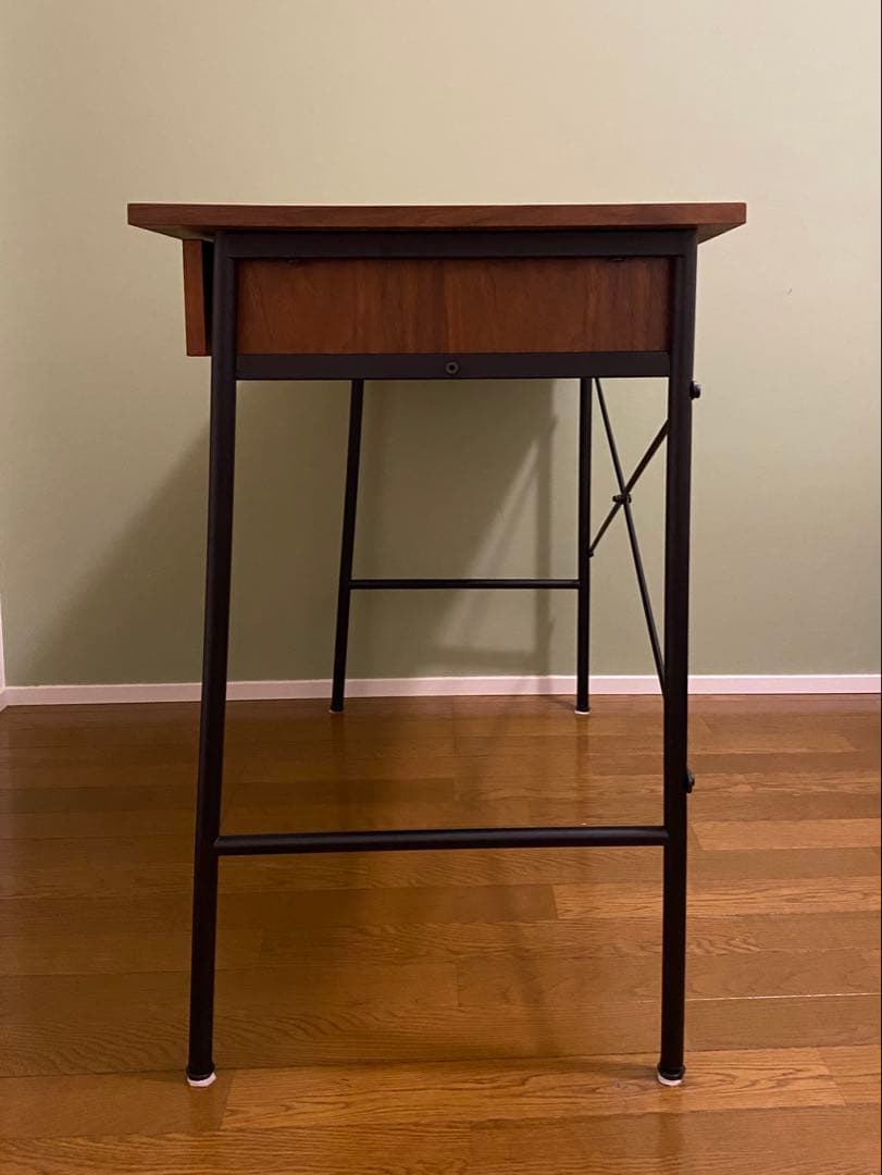 anthem ブラウン木製　パソコンデスク　引き出し　送料込み