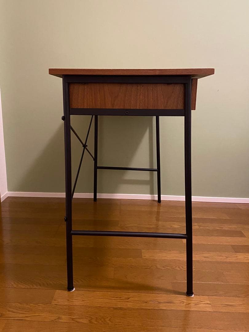 anthem ブラウン木製　パソコンデスク　引き出し　送料込み