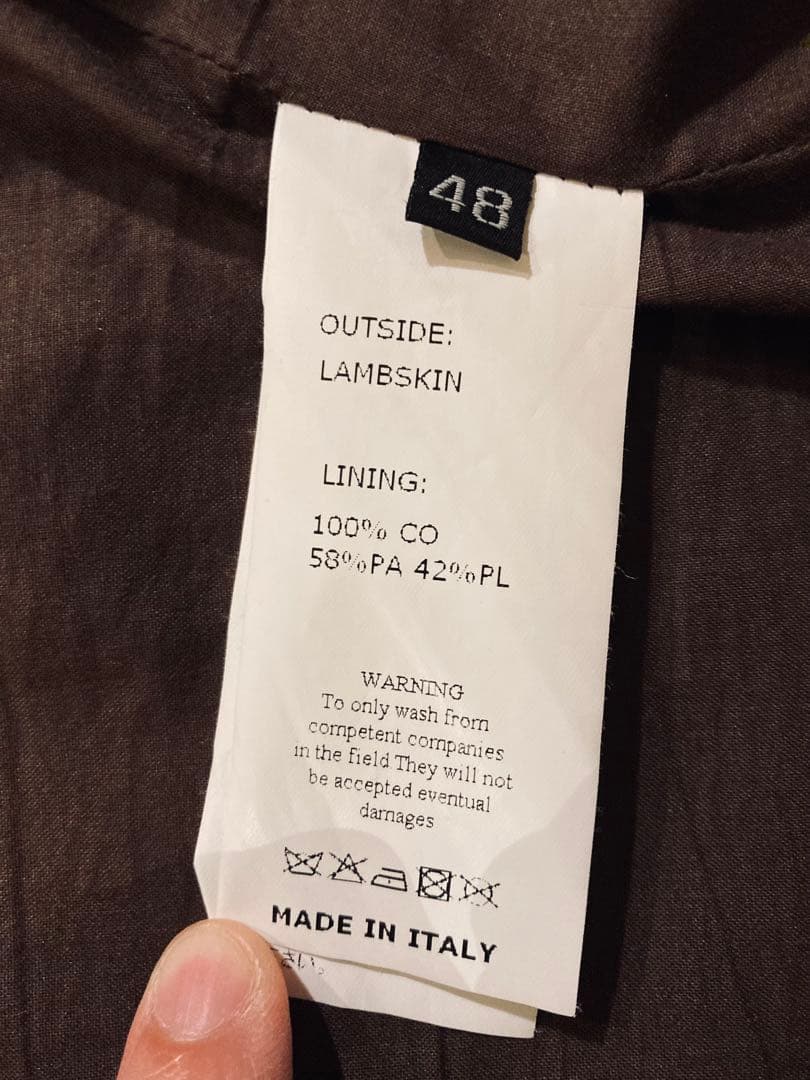 EMMETY JURI ブラウン サイズ48 ユリ エンメティ