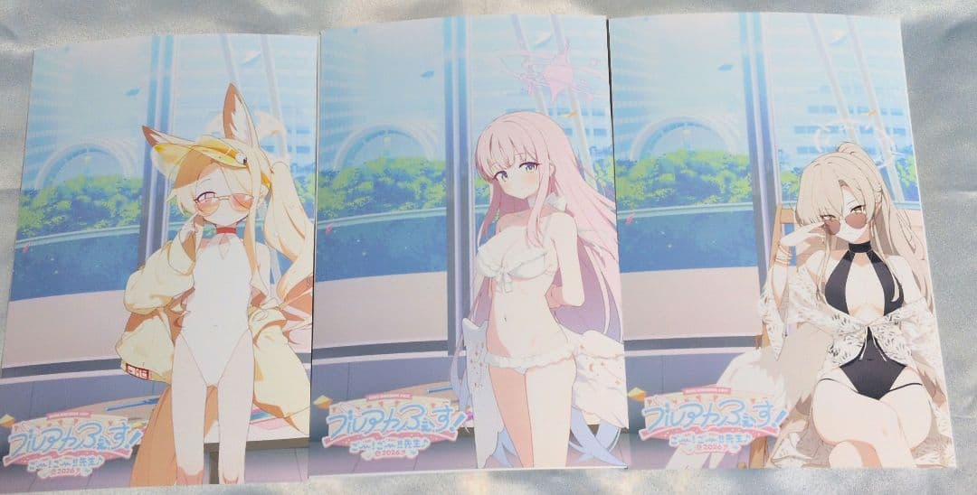 ブルアカふぇす お写真いいですか？水着ティーパーティー セイア ミカ ナギサ