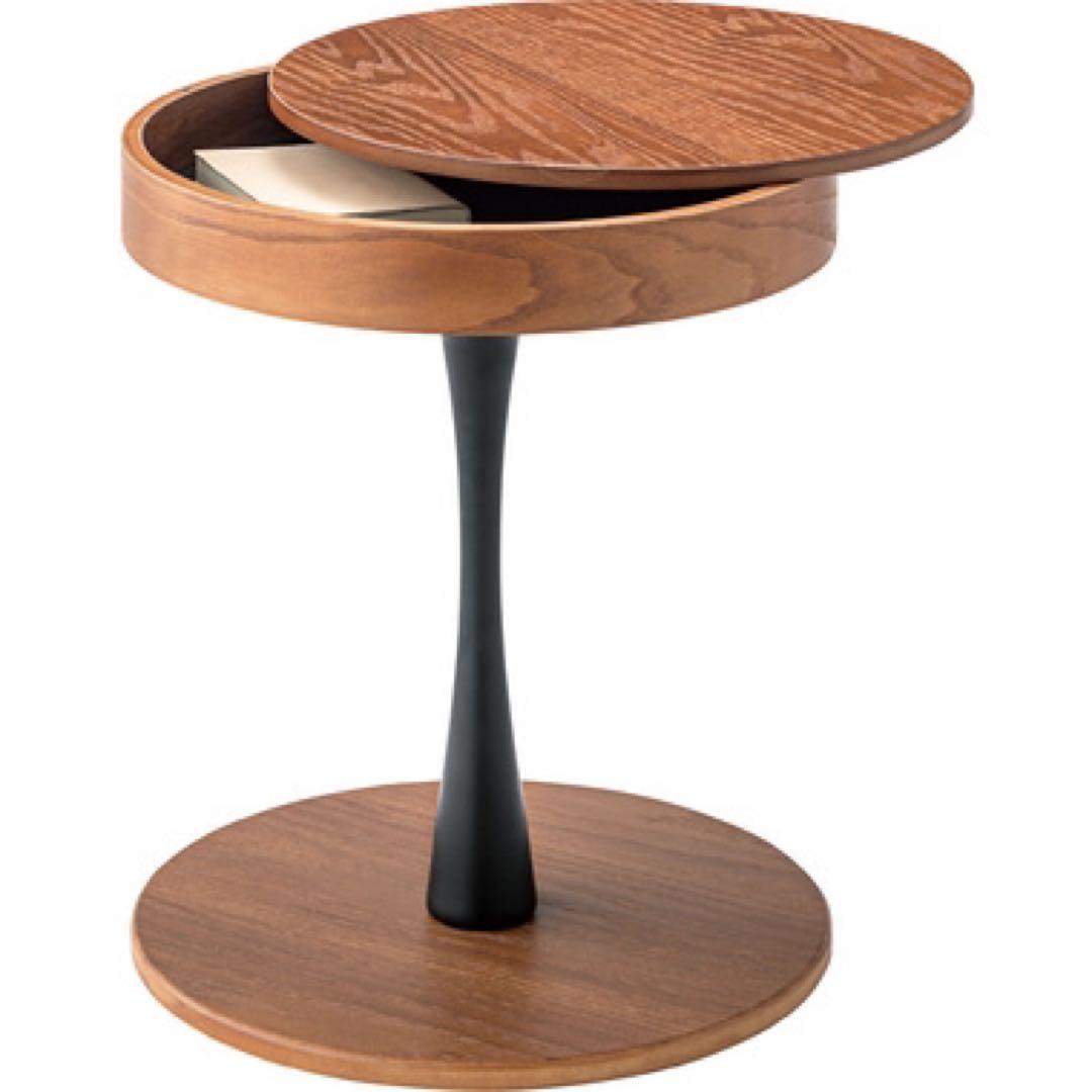 おしゃれ　PT-616　トレー　サイドテーブル　ダークブラウン　ビンテージ　北欧