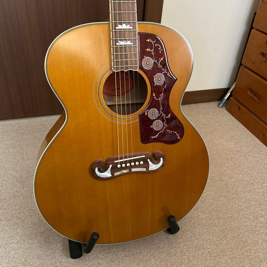 Epiphone 　MasterbiltＪ200、オール単板ギター