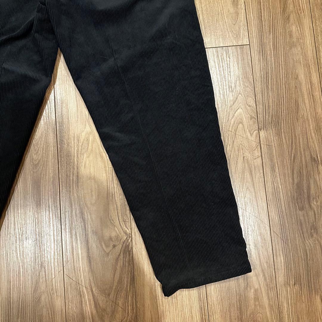 ザク様 WTAPS コーデュロイ テーパードパンツ 03 ブラック 2024AW