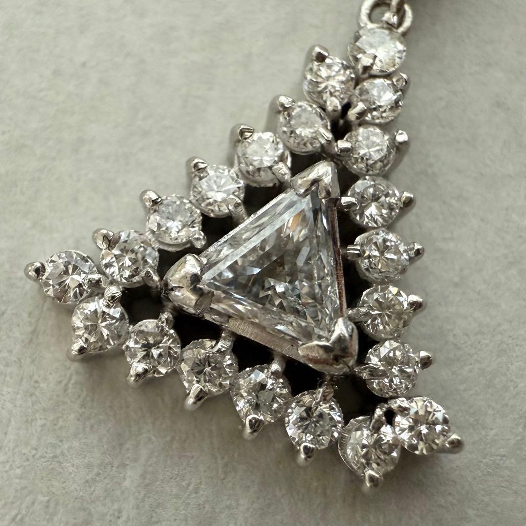 アンティークpt900ダイヤペンダント0.29/0.43ct 雰囲気が良い