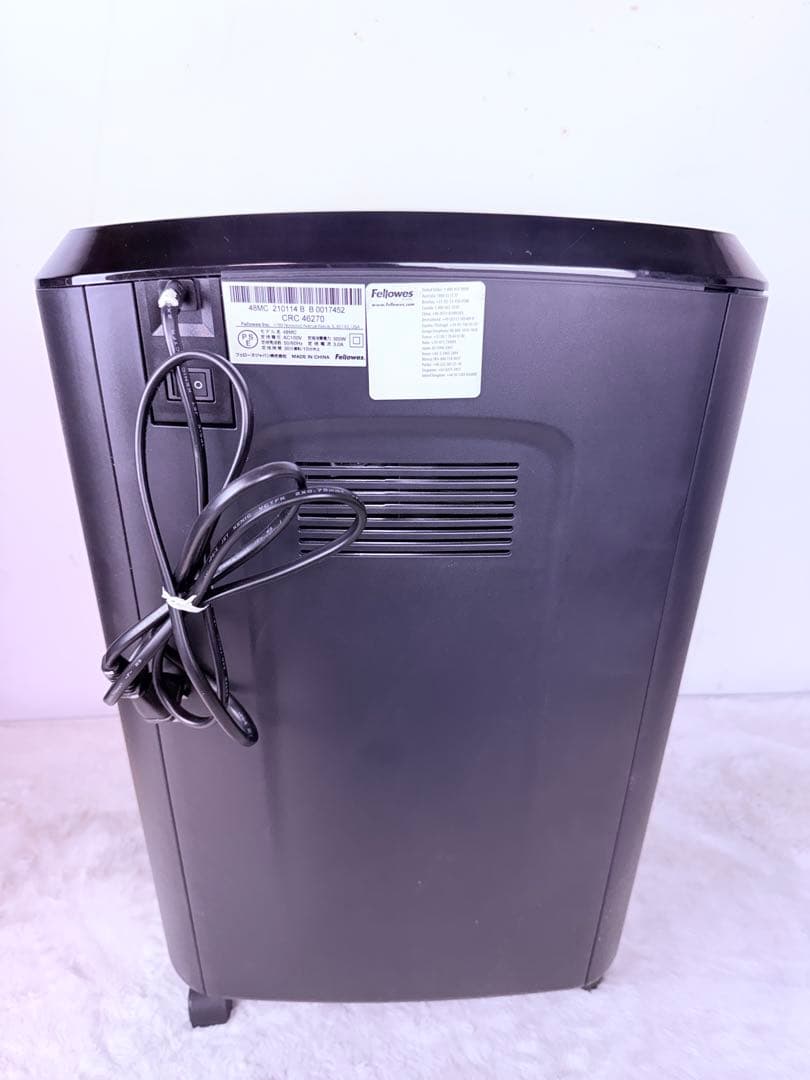 フェローズ シュレッダー 48MC-R2 マイクロカット 高セキュリティ