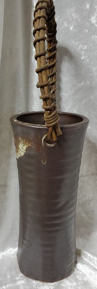 備前焼　花器　長太郎