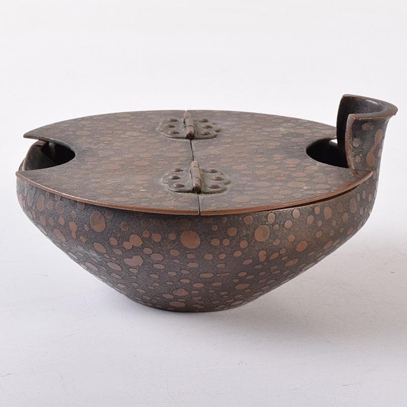 古民具　古銅製　行燈灯芯入れ　C　R8113