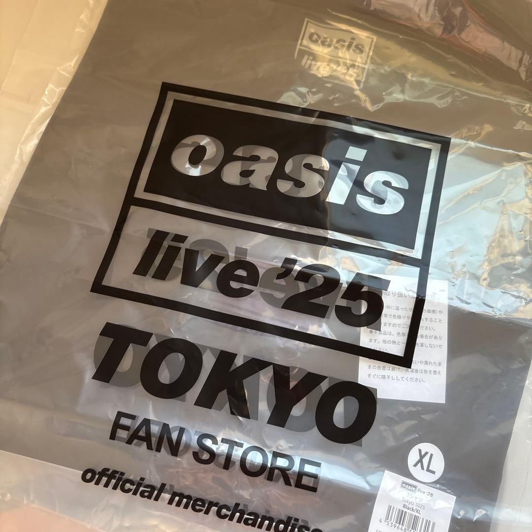 oasis live25 東京会場限定 Tシャツ 10/25 ショッパー付　XL