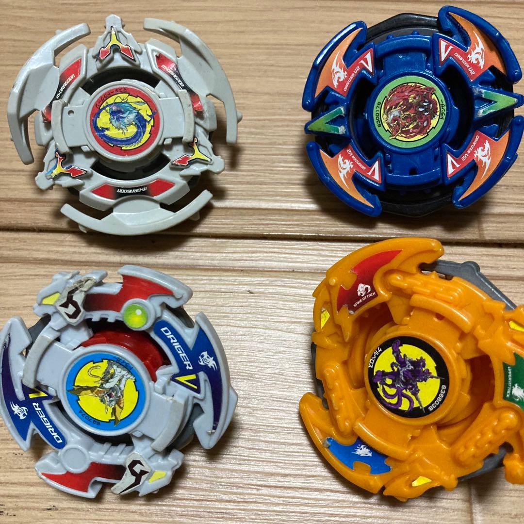 爆転ベイブレード 旧ベイ9体 まとめ売り ドラグーンV2 ケルベロス ゴールド