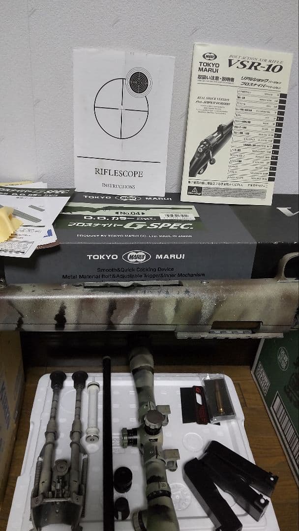 武*士様 VSR-10 プロスナイパーG SPEC. ライフルスコープ他付属