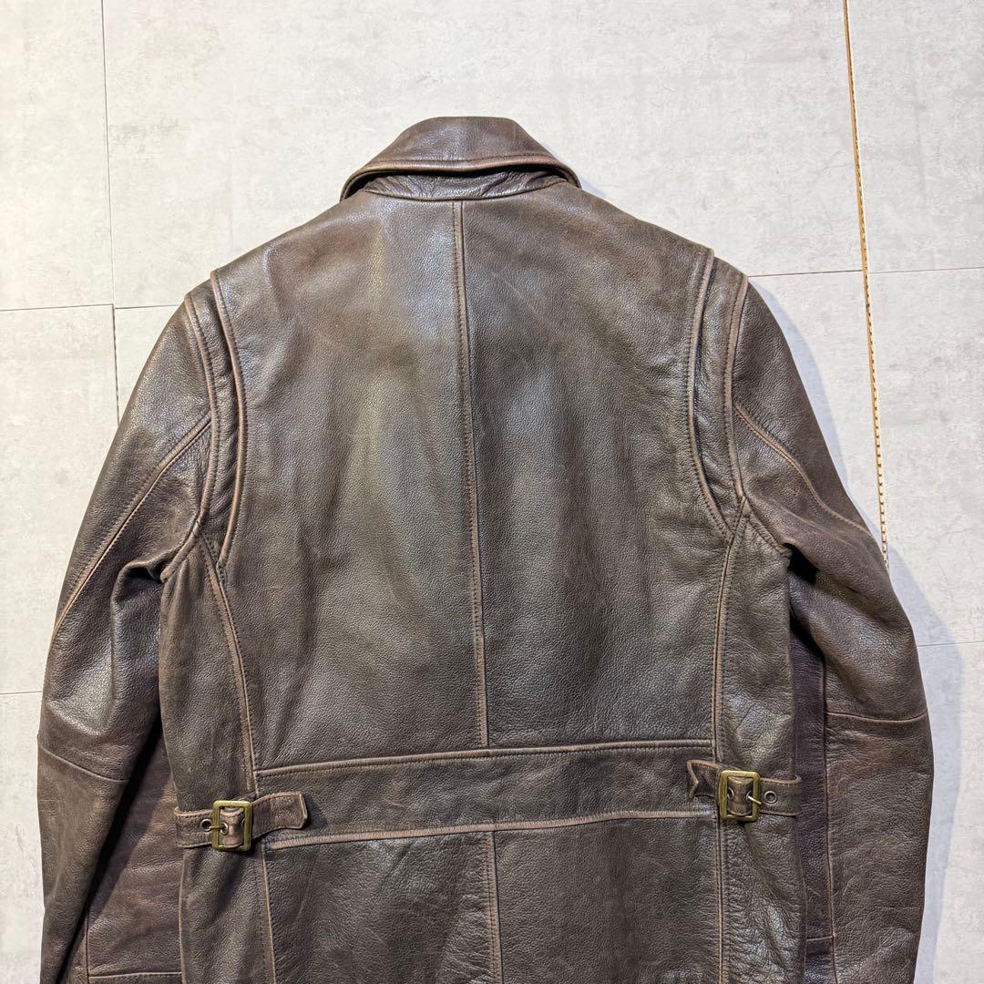 00s Eddie Bauer シングルレザージャケット TALONジップ 本革