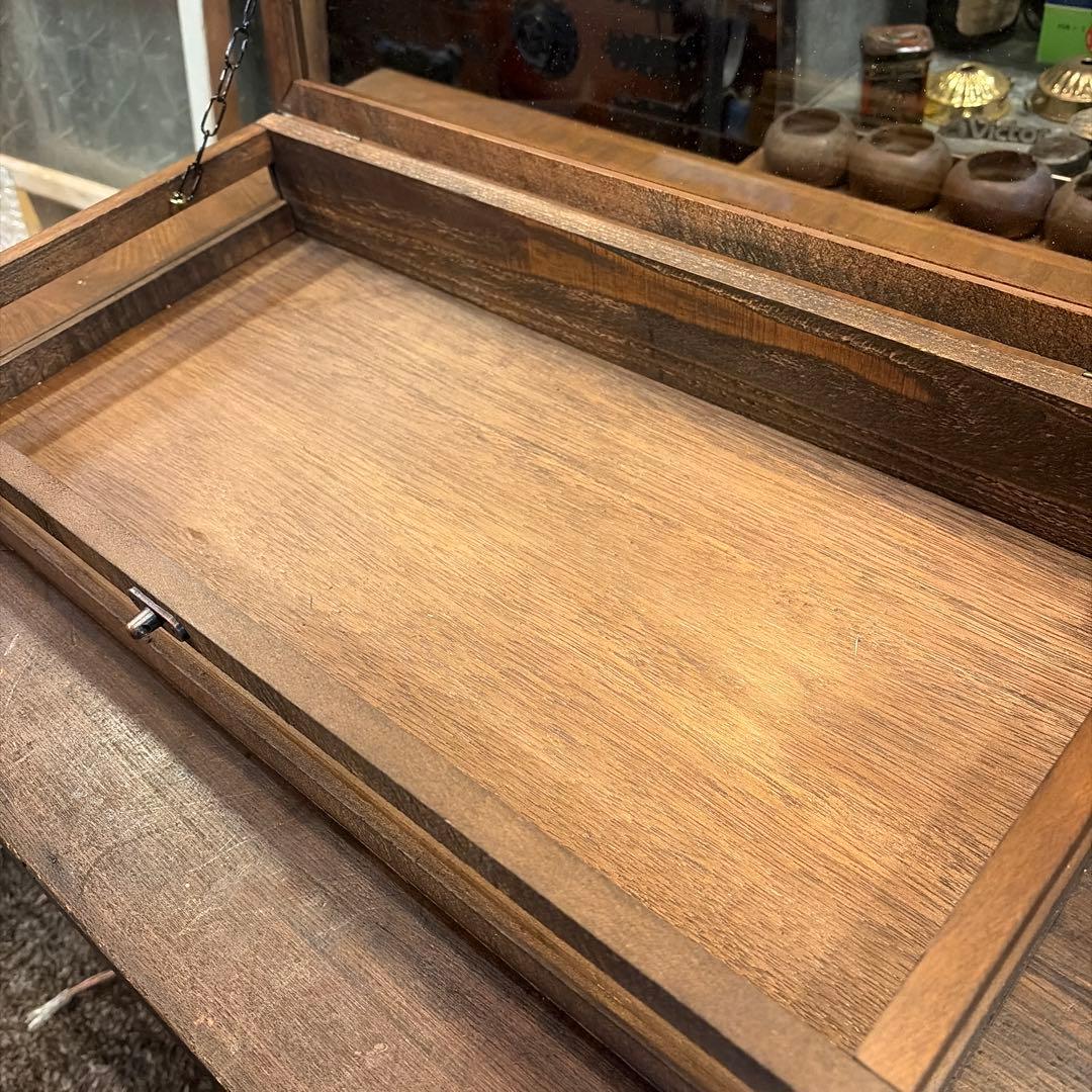 横長4面木製ガラスケース