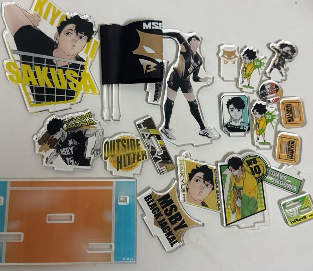 ハイキュー!! 佐久早聖臣　バースデー　缶バッジ　アクリルスタンド